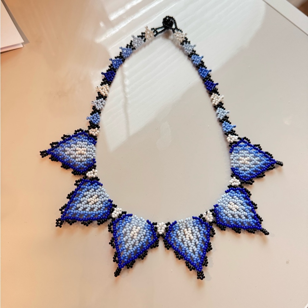 Blue Beaded Necklace